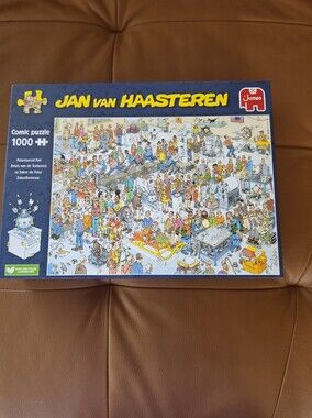Jan van Haasteren 1000-Piece Comic Puzzle -FUTUREPROOF FAIR Collectible 2022 EUC